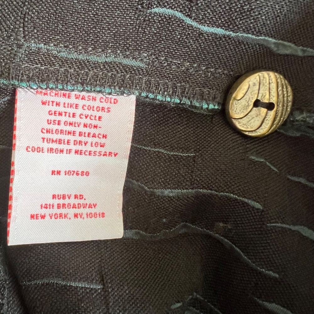 Ruby Rd Size 6 Petite Button Down Jacket Dark Tea… - image 7